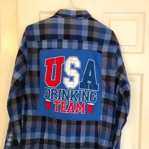 Custom Blue Flannel shirt